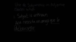 Subjunctive with Adjective Clauses [upl. by Eirrab]