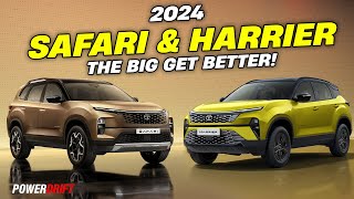 The 2024 Tata Safari amp Harrier have landed  Launch Alert  PowerDrift [upl. by Tessler940]