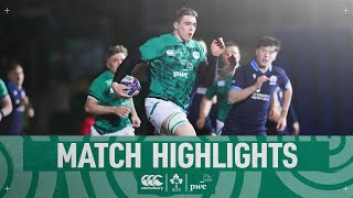 Match Highlights Ireland U20s Score 12 Tries In RecordBreaking Win [upl. by Amoritta]