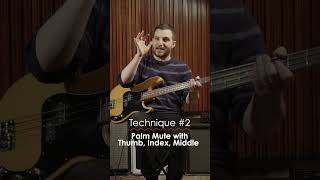 Quick Tips Electric Bass Muting Techniques [upl. by Eelnayr273]