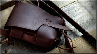 How to Make a Bag Pouch or Purse with no rivets NO STITCHING and no excuses [upl. by Ahders]