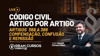 Código Civil artigo por artigo  Artigos 368 a 388  compensação confusão e remissão [upl. by Buddie]