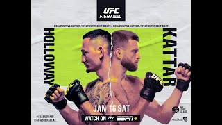 UFC on ABC Max Holloway vs Calvin Kattar  Live Coverage [upl. by Rior632]