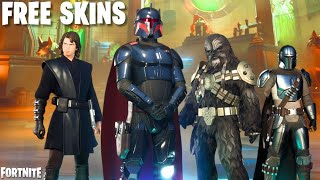 Star Wars Fortnite Squad  Luke Skywalker FREE Skin [upl. by Mose]