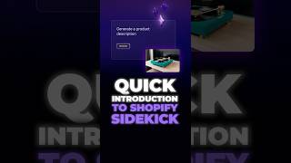 What is Shopify Sidekick [upl. by Oxford]