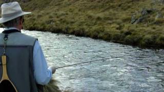 Dryfly fishing for trout  Eucumbene River NSW Australia [upl. by Fleisig]