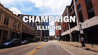 Champaign Illinois  Driving Tour 4K [upl. by Skillern757]