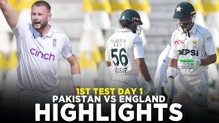 Full Highlights  Pakistan vs England  1st Test Day 1 2024  PCB  M3G1K [upl. by Eenattirb]