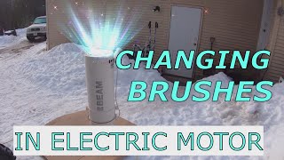 How to replace brushes in a electric motor Ametek lamb Beam vacuum cleaner [upl. by Maxia]