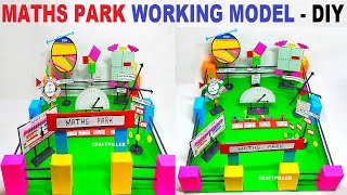 maths park working model  diy  maths tlm  maths project  simple and easy steps  craftpiller [upl. by Odranar950]