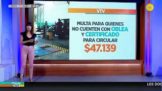 Aumento en las multas por circular sin VTV o circular con la VTV vencida │N800│ 040424 [upl. by Glynda]