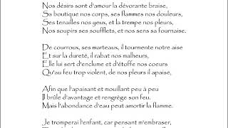 Aubigné Théodore Agrippa d  SONNET  Nos désirs sont damour la dévorante braise [upl. by Adnohr]