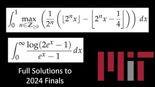 MIT Integration Bee 2024 Finals Solutions [upl. by Annavoeg]