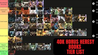 My Warhammer 40K Horus Heresy Book Series Tier List horusheresy warhammer40k warhammerlore 40k [upl. by Ronile]