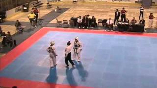 Taekwondo Nationals 2004 Chris Martinez vs Jason Han [upl. by Pinsky]