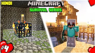 Exploring the Caves of Minecraft 118 amp Finding Diamonds in my Minecraft Survival World Ep04Hindi [upl. by Enedan]