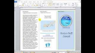 Word How to create and design a brochure [upl. by Razaile119]