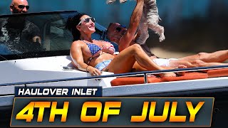 BOAT FAILS AND WINS ON INDEPENDENCE DAY AT HAULOVER INLET  BOAT ZONE [upl. by Yedoc]