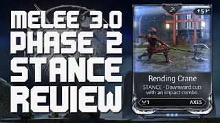 Warframe  Stance Review  Rending Crane Heavy Blades [upl. by Jacques]