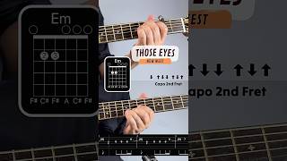 Those Eyes  Easy Guitar Tutorial tabs and chords shorts easyguitar [upl. by Atiuqnahs]