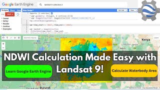 How to Calculate NDWI from Landsat 9  Measure Water Body Area Easily [upl. by Vihs284]