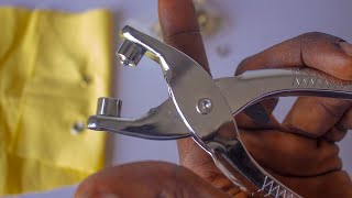 How to use an EYELET PLIER correctly [upl. by Ronni]