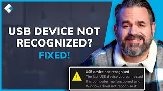 USB Device Not Recognized on Windows 1078 Fixed Now [upl. by Bernelle15]