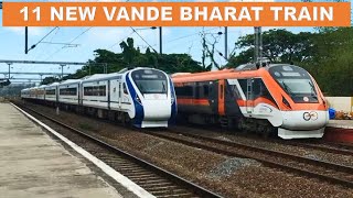 11 New Vande Bharat Train inauguration  Indias fastest train Vande Bharat  Papa Construction [upl. by Nauqyaj]