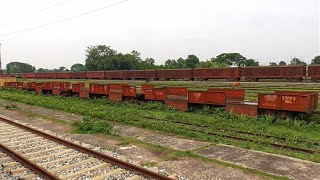 Parbotipur Junction Rail Yard full view  Trains of BD [upl. by Arinaj]