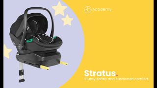 Stratus Car Seat  How to install using the ISOFIX base  Ickle Bubba [upl. by Hsirahc]