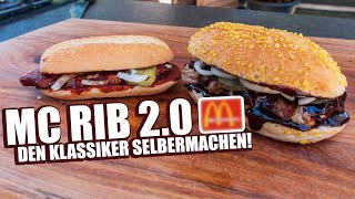 McDonalds MC RIB selber machen So einfach GRILLST du deinen eigenen MC RIB [upl. by Aihsinat]