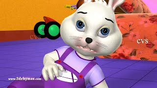 Five Little Rabbits Jumping on the Bed Nursery Rhyme  More Kids Songs From CVS 3D Rhymes [upl. by Eivets254]