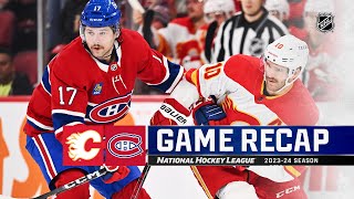 Flames  Canadiens 1114  NHL Highlights 2023 [upl. by Tanaka]