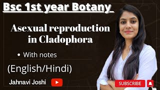 Cladophora Asexual reproduction Notes Bsc 1st year [upl. by Akins731]