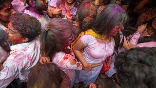 Happy Holi 2017 in Bangladesh Shakhari Bazar Old Dhaka Part 01 [upl. by Cavanagh154]