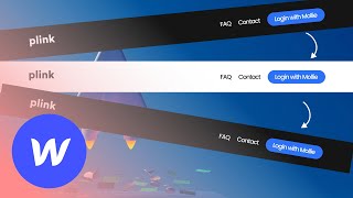 Webflow Interactions  Change Nav Bars Color Per Section amp How Scroll Into View WorksPlink Rebuild [upl. by Matti]