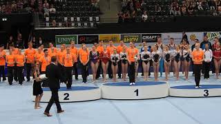 Prijsuitreiking meerkamp NK turnen 2016 Fantastic Gymnastics  Rotterdam [upl. by Toffey]