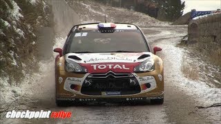 SLoeb vs SOgier WRC MONTE CARLO 2013 HD [upl. by Annaed]