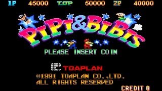 Pipi amp Bibis  Whoopee 1991 Toaplan Mame Retro Arcade Games [upl. by Ahc]