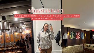 SHOPPING IN NYC ⎸ GETTING THE VIRAL CAMO HOODIE FROM ABERCROMBIE amp FITCH ⎸ VLOGMAS DAY 3 [upl. by Nirrep]