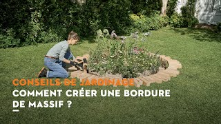 Comment créer une bordure de massif   Conseils de jardinage STIHL [upl. by Musihc]