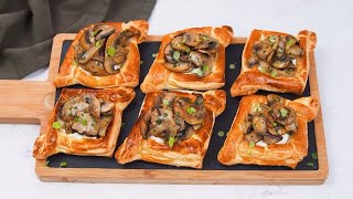 Mushroom tarts how to prepare them with few ingredients [upl. by Waynant956]