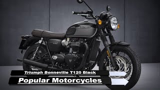 Triumph Bonneville T120 Black Popular 2024 Motorcycles [upl. by Lohse]