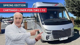 Wohnmobil CARTHAGO linerfortwo I 53 🤩 40920 € sparen SPRING EDITION Bonusmodell [upl. by Brittani]