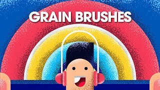 Grain Brushes illustrator DOWNLOAD  Illustrator Tutorial [upl. by Enatan]