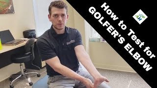 How to Test for Golfers Elbow [upl. by Ennasil]