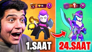 24 SAAT BOYUNCA MORTİS OYNADIM 😱 GERÇEKTEN ZOR MU  Brawl Stars [upl. by Nitsyrc814]