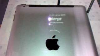 APPLE IPAD LASER ENGRAVED [upl. by Iccir164]