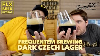 Frequentem Brewing Co  Dark Czech Lager Dark Lager  Beer Review 496 [upl. by Yehtomit204]