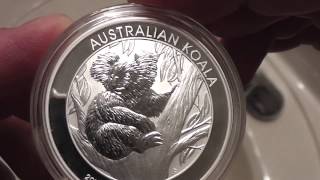 2013 Australian Perth Mint Koala One Ounce Silver Coin Review [upl. by Aliber]